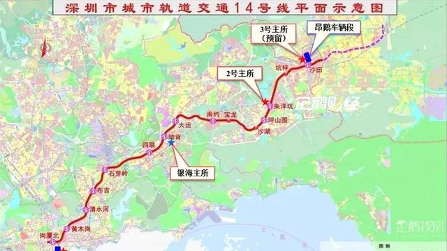 要建的深圳十四號地鐵線離紫麟山有多遠