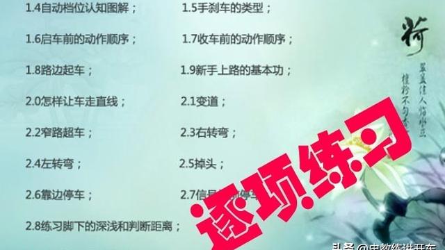 新手如何快速练好车