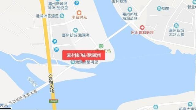 中午在樂山新浪樂居上看到嘉州新城滟瀾洲好像全面亮相了