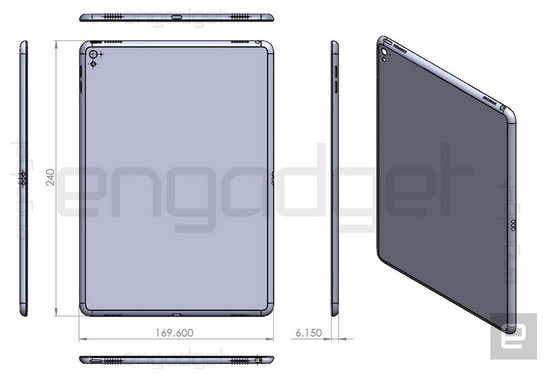 ipad air 3设计图纸曝光:缩小版ipad pro