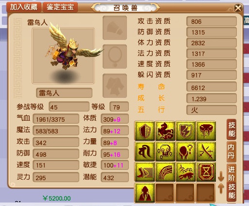 梦幻西游：全服第一雷鸟人！13技能4特殊睥睨69精锐组