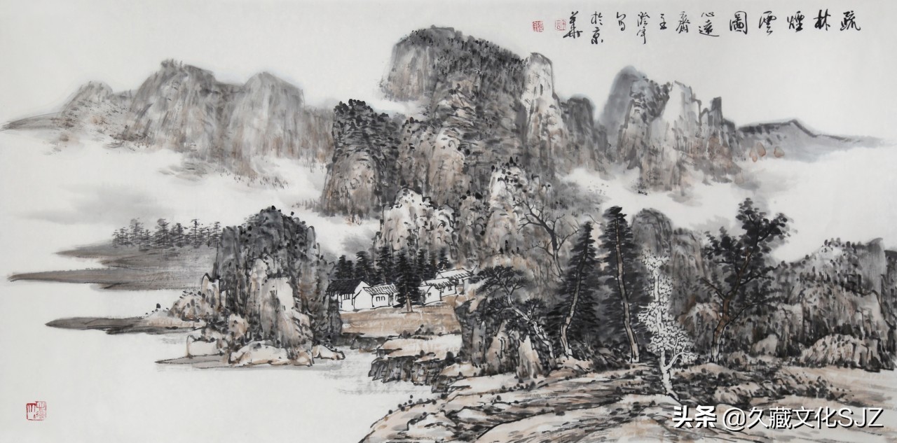 许澄宇水墨山水画一组