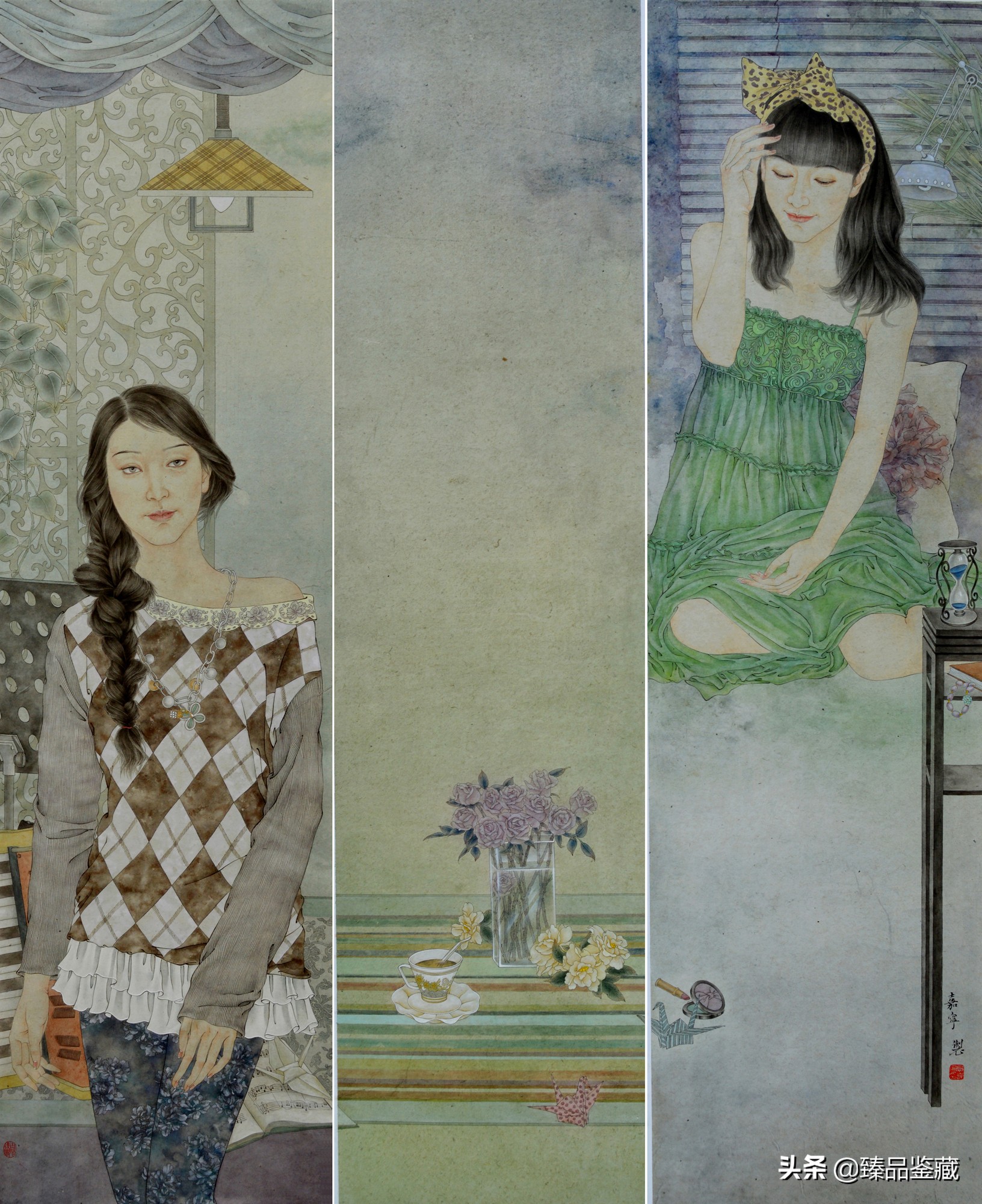 当代青年画家-郭嘉宁工笔人物画