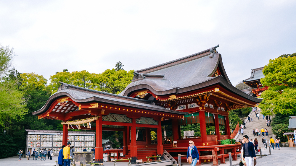 鹤岗八幡宫镰仓地标建筑物十分古朴