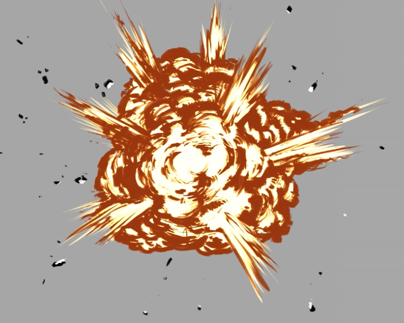 动漫爆炸效果怎么画?教你绘制逼真的爆炸效果画法教程!