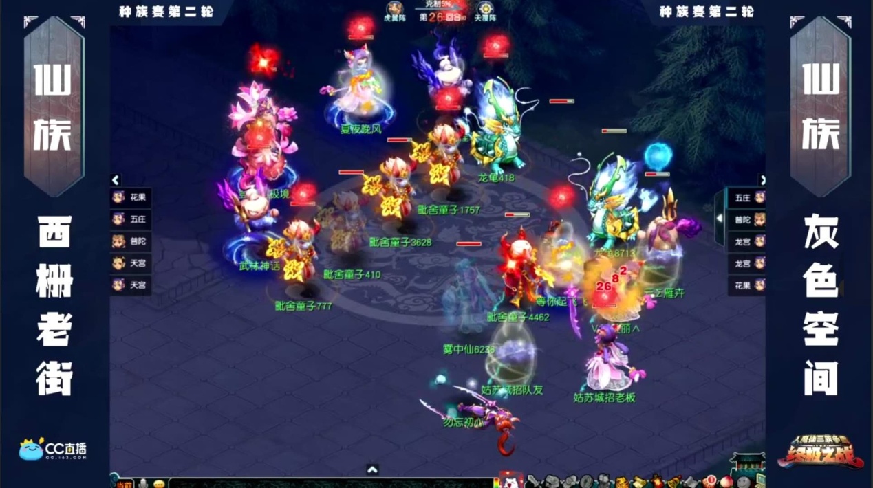 梦幻西游：人魔仙三族争霸，二狗疯狂送分，呆瓜率先晋级