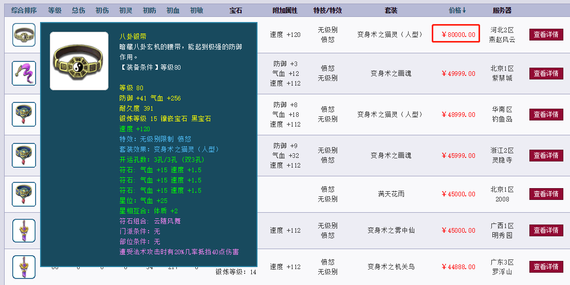 梦幻西游：什么样的100腰带能卖70W？愤怒加无级别，不多见