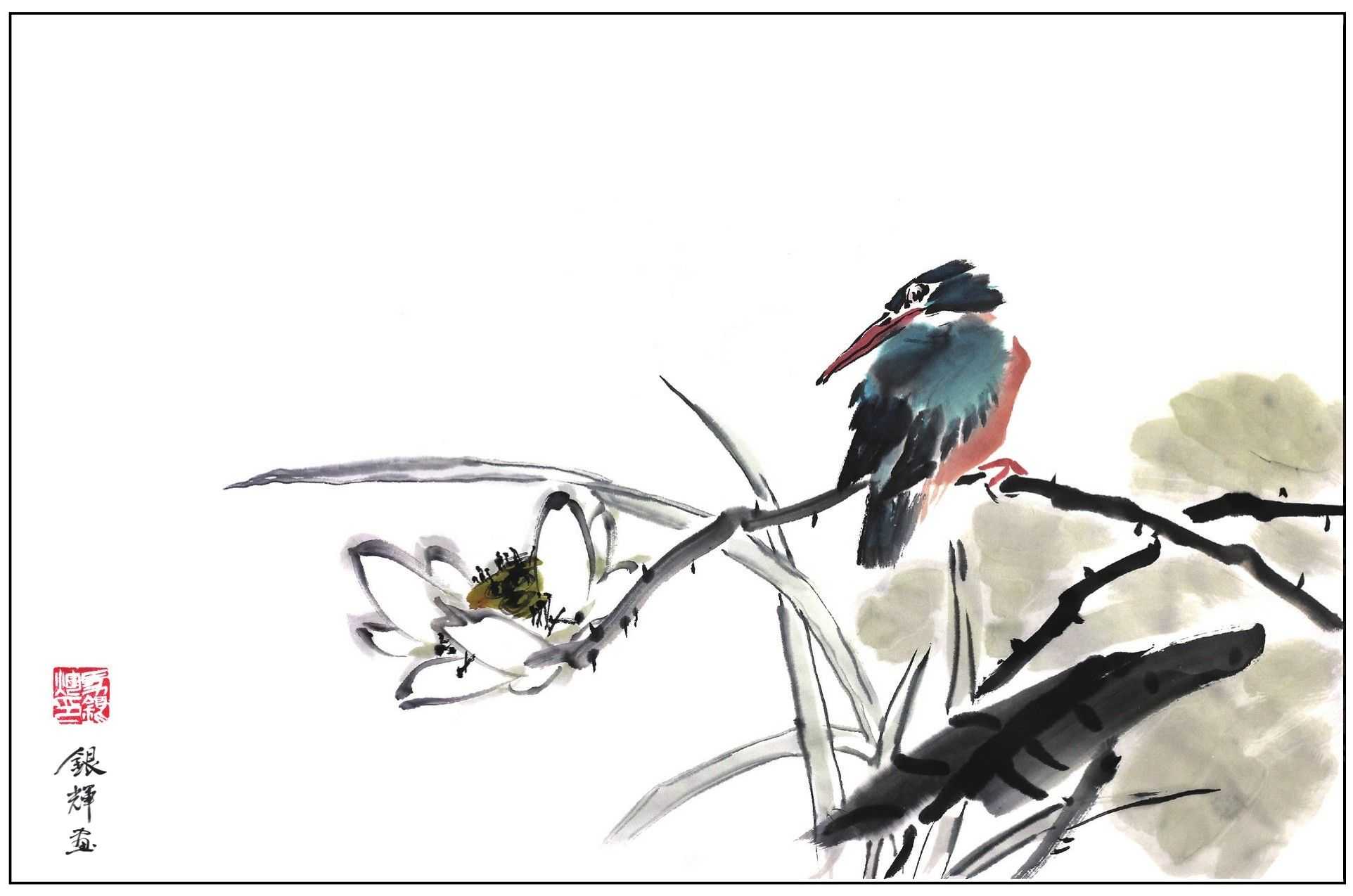 零基础花鸟画教程分步骤讲解3种常见禽鸟画法简单易学收藏