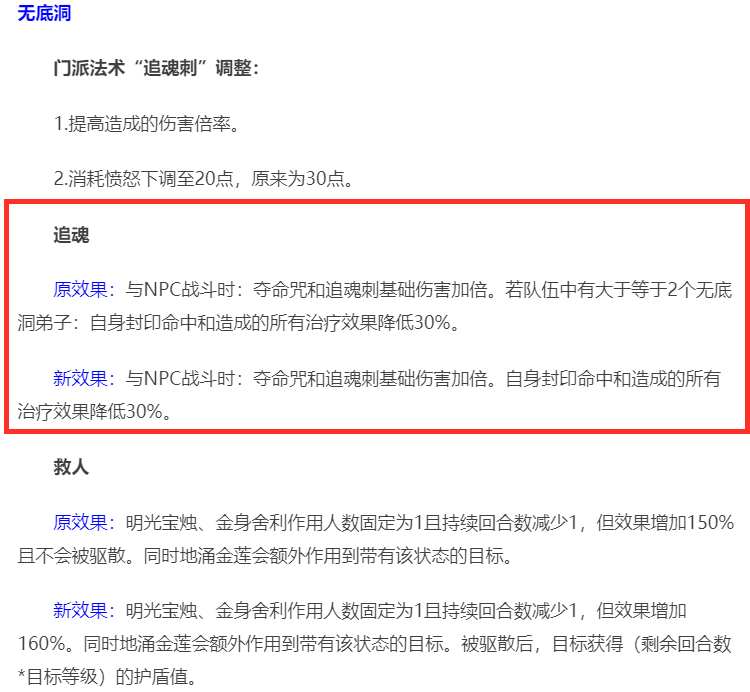 梦幻西游：门派大改无底洞被大刀，全能门派的光环不再拥有？