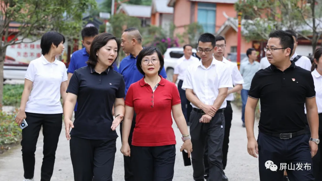 五粮液集团公司党委委员监事会主席杨韵霞到清平彝族乡