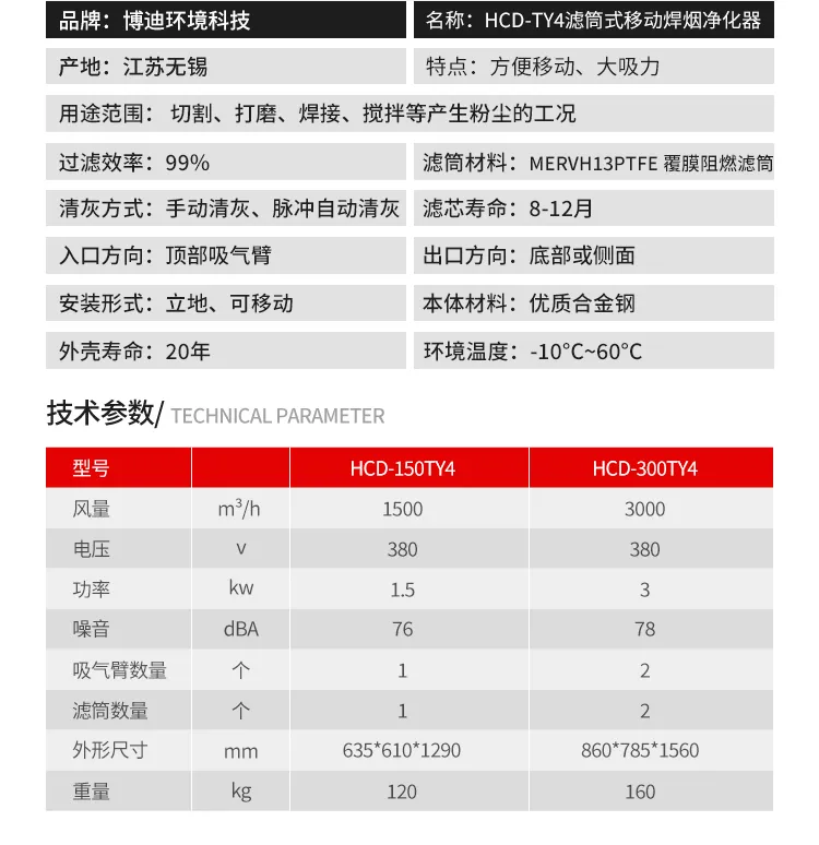 博迪HCD-TY系列焊烟净化器，给你深林般的空气