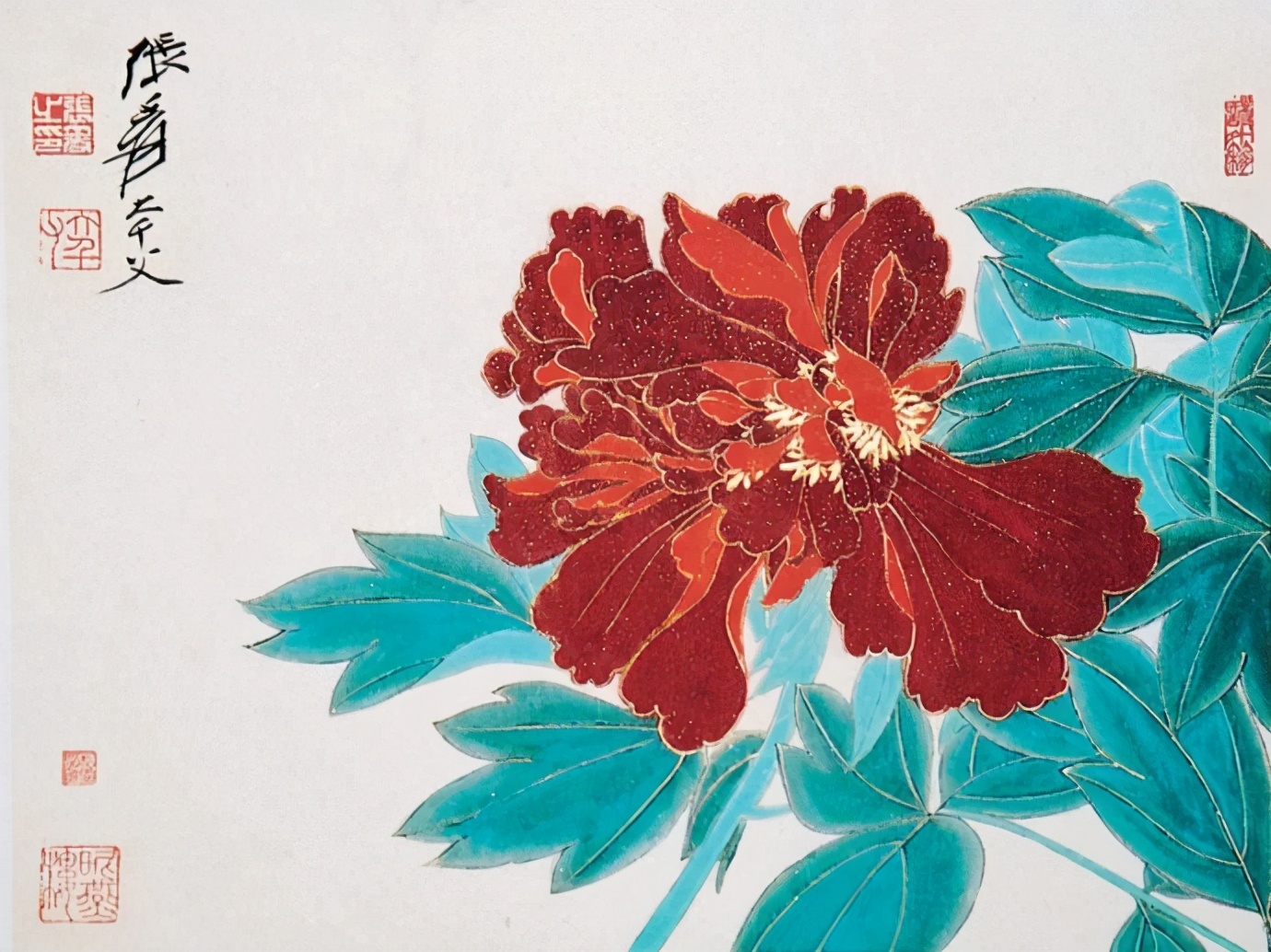 [转载]张大千花鸟画100幅欣赏