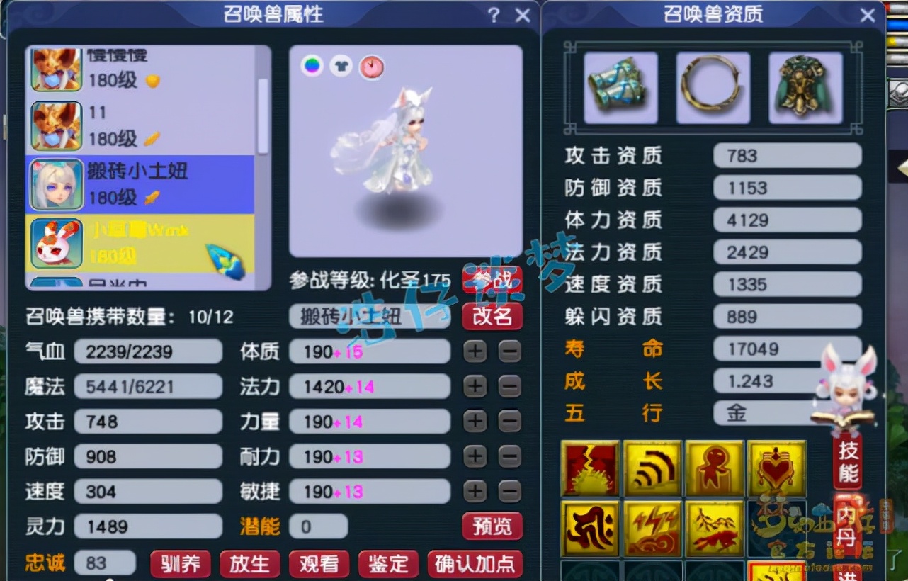 梦幻西游：175咒师普陀，6固伤灵饰属性全爆，令固伤玩家垂涎