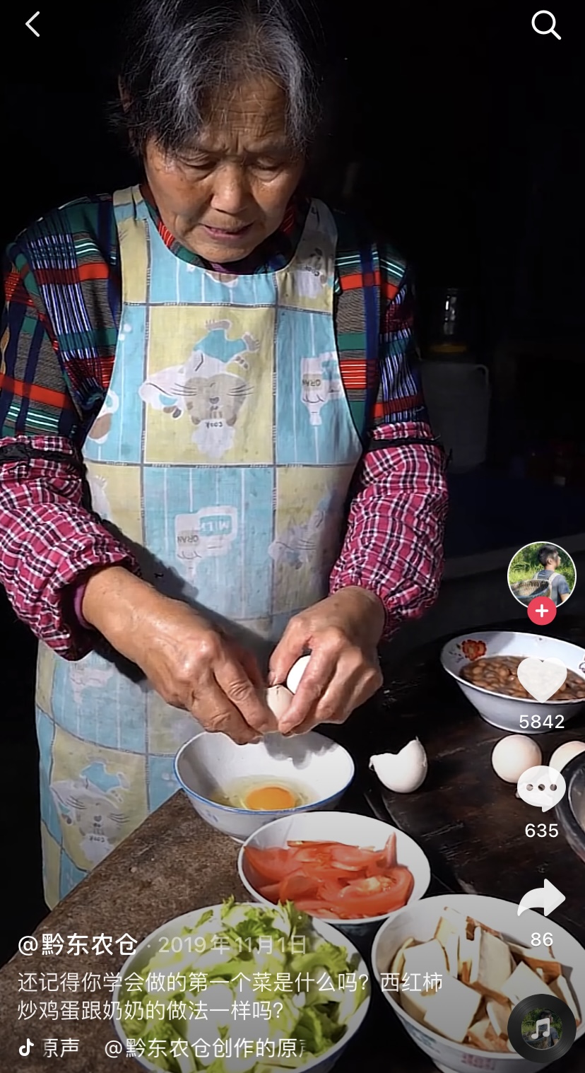 抖音贵州张金秀（黔东农仓）美食短视频:每个农村奶奶,灶台前都是李子柒