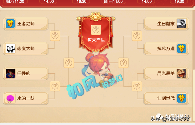 梦幻西游175群雄8强名单，浩文止步64强，明秀园变牛头卡打珍宝阁
