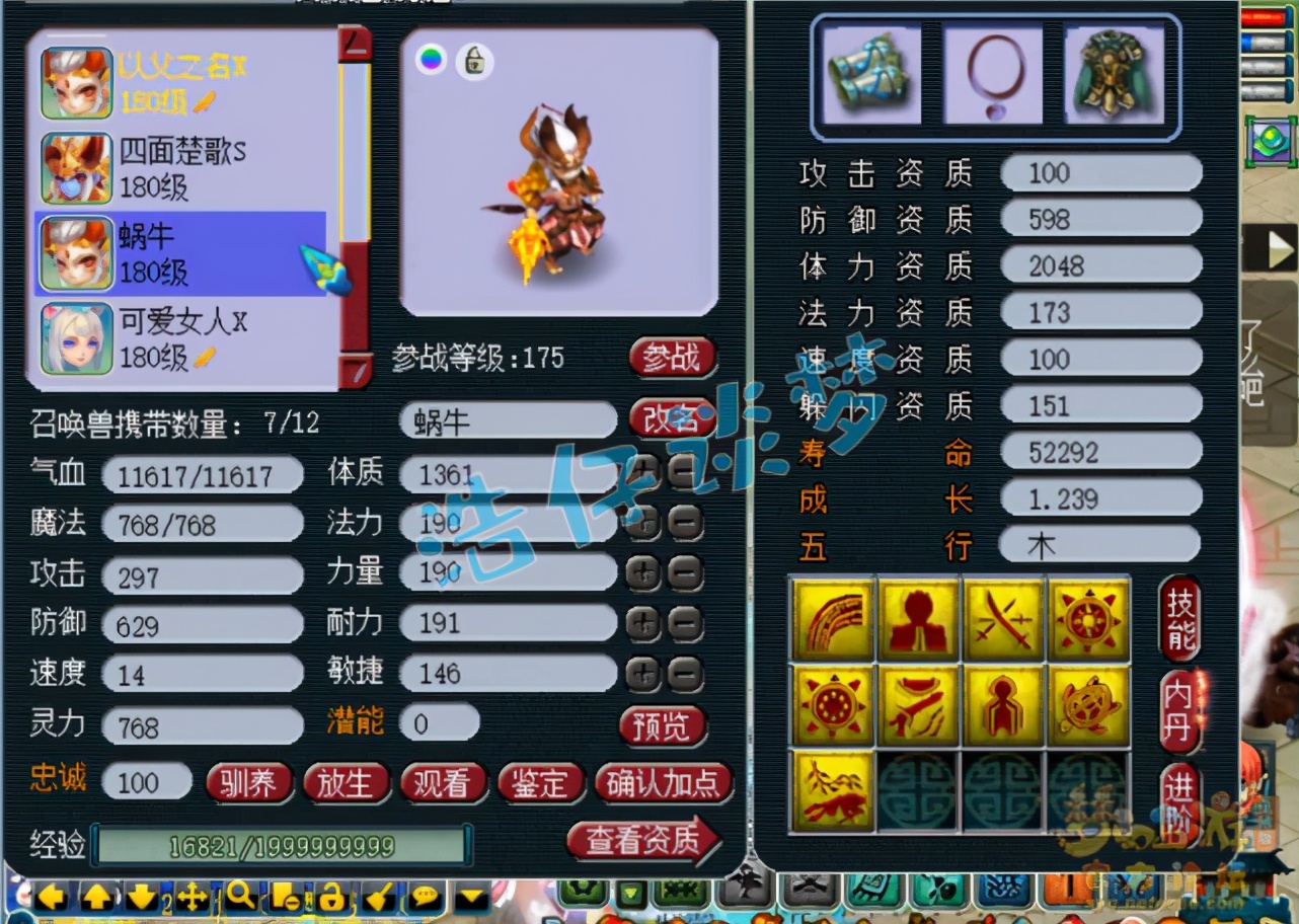 梦幻西游：造价百万175服战咒师普陀，6特技+6固伤，全服都罕见