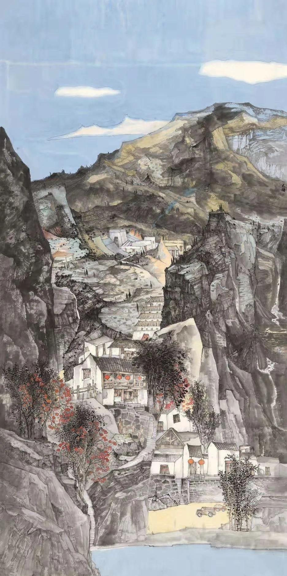 追梦路上祝福祖国青岛山水画协会女画家网上书画作品展一