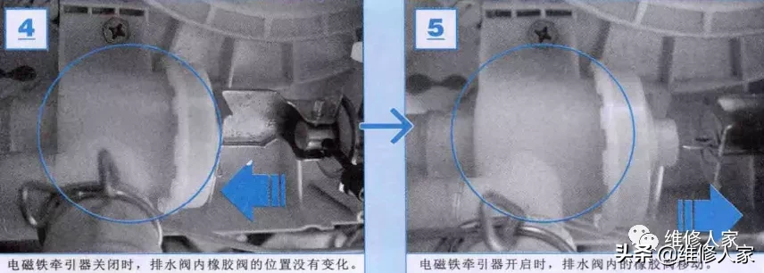 洗衣机排水阀拆卸图解洗衣机排水开关拉绳图