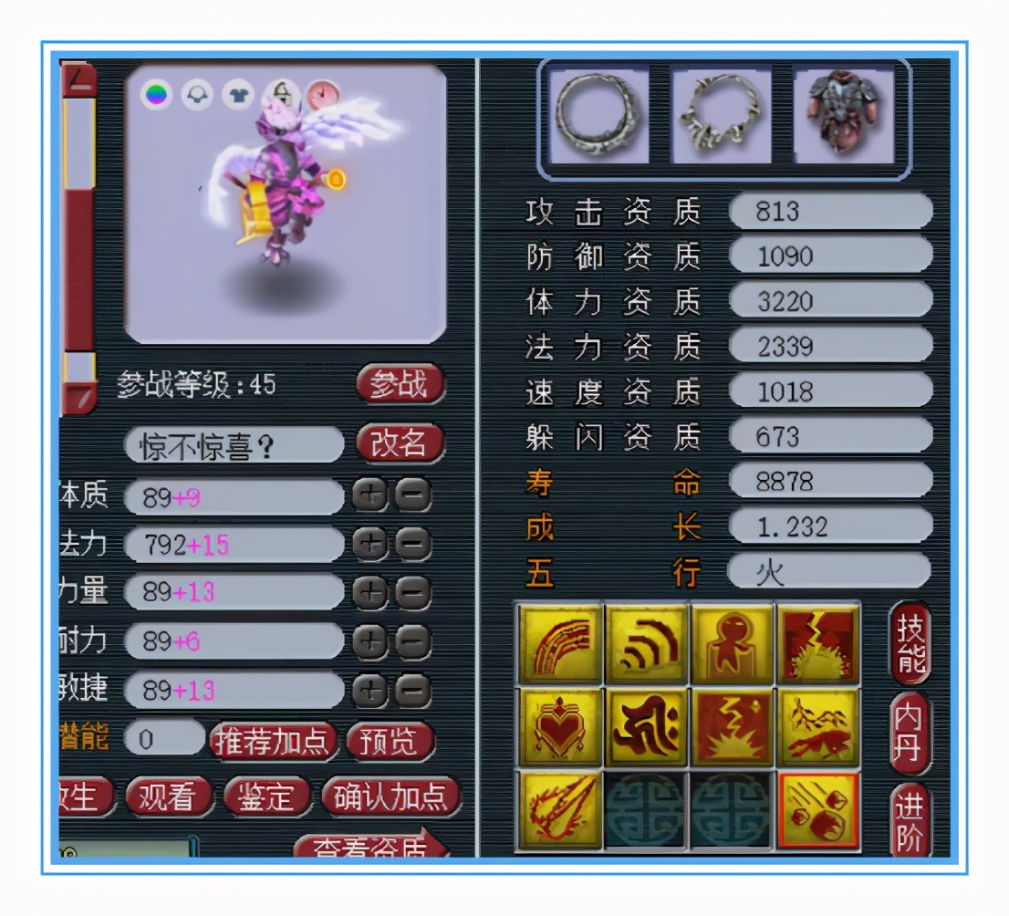 梦幻西游：无级别花果山，全身近14+6、加7伤害的前排灵饰
