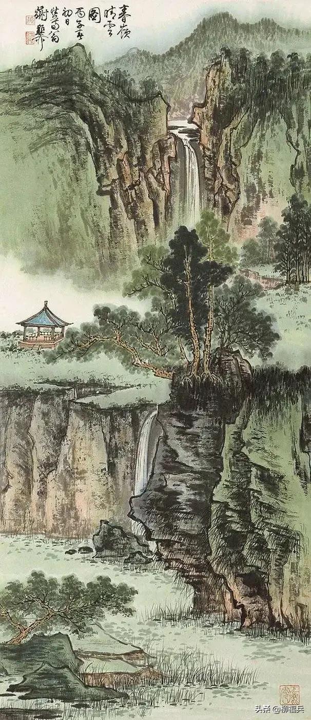 [转载]名家山水画《晴云图》欣赏