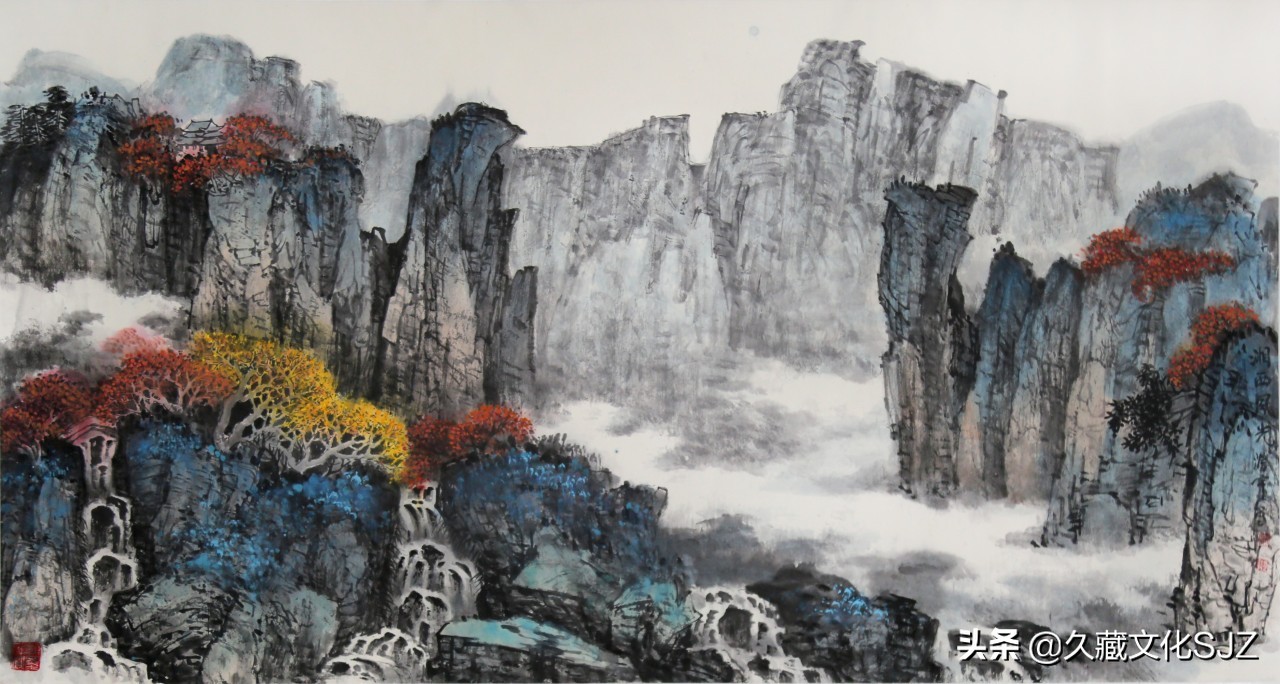 许澄宇水墨山水画一组