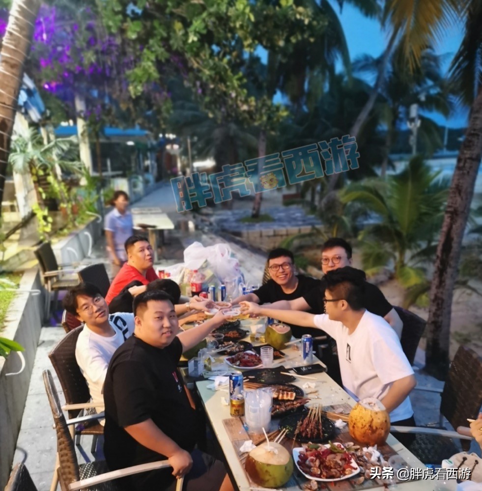 梦幻西游：钓鱼岛聚会照片，圈哥更新3速度戒指