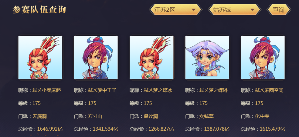 梦幻西游：武神坛全明星争霸赛，姑苏城招牌阵容出征惊艳入围赛