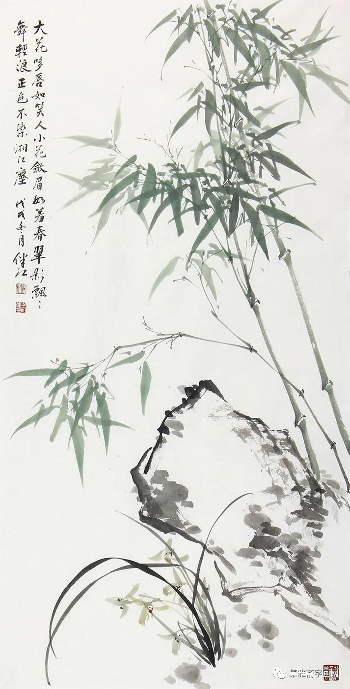 宁可食无肉,不可居无竹——肖洪辉国画竹子欣赏
