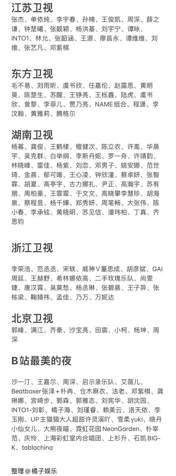 2011湖南卫视跨年晚会节目单（2011湖南卫视跨年晚会节目单图片）