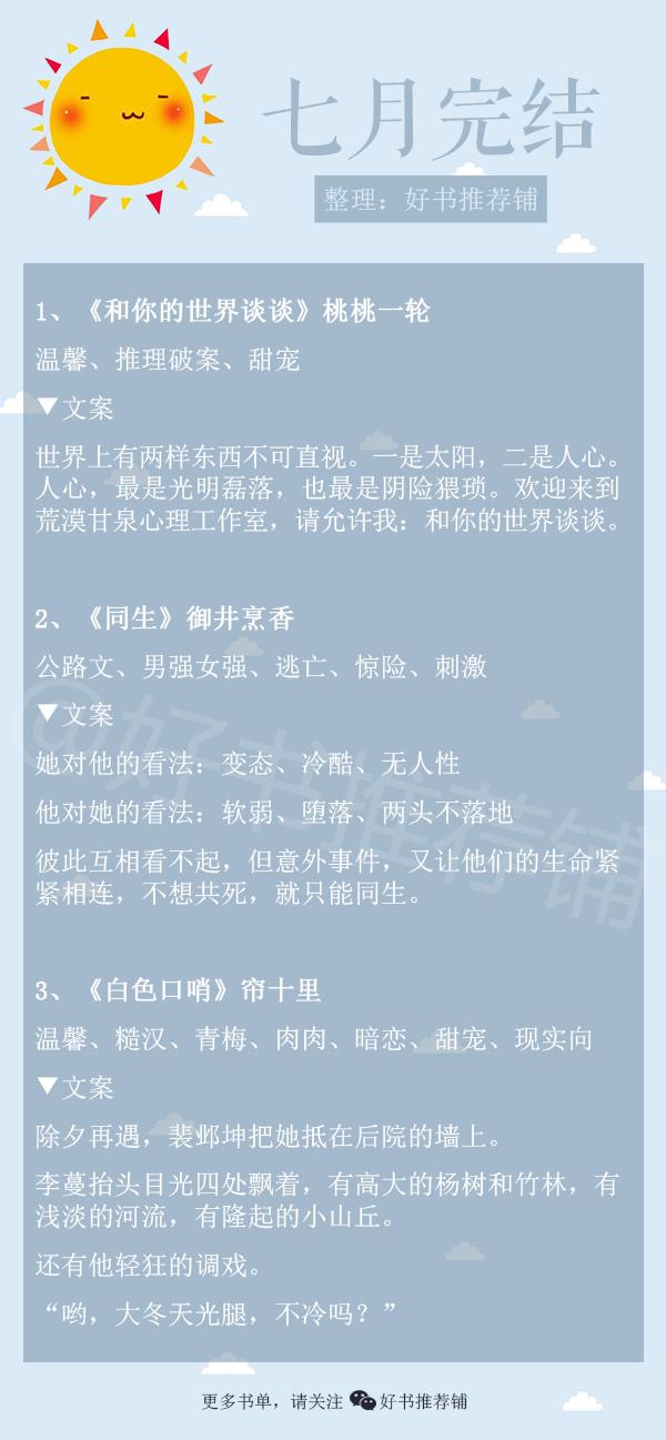 有什么好看的已完结网络小说？请推荐