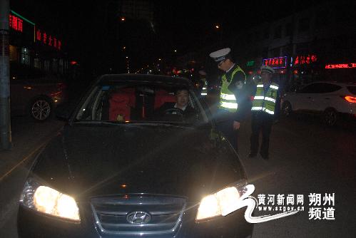 山阴交警大队多警联动严查酒后驾驶严重交通违法行为