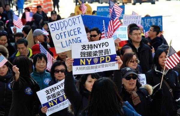 美国华裔警察梁彼得免于入狱 全美华人曾大游行声援