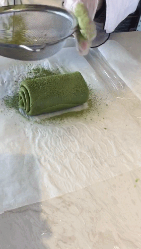 網紅下午茶甜點「抹茶毛巾卷」，簡單快手卷出濃郁抹茶香