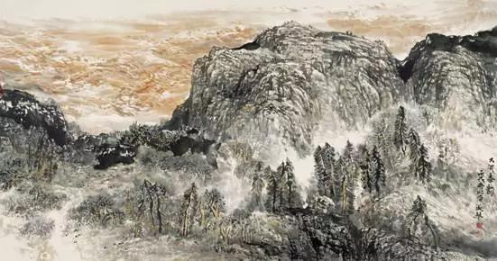 充溢着阳刚之气的山山水水——品读女画家刘淑琴的山水画