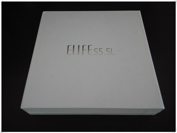ELIFE S5.5L超薄手机——商品外包装盒与真机