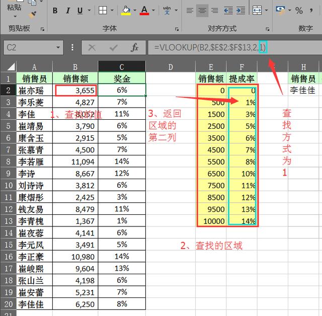 VLOOKUP函数的使用方法详解