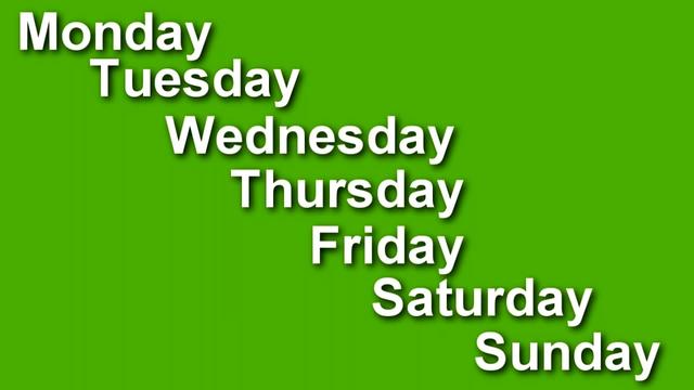 一周七天用英语怎么说(一星期七天英语)