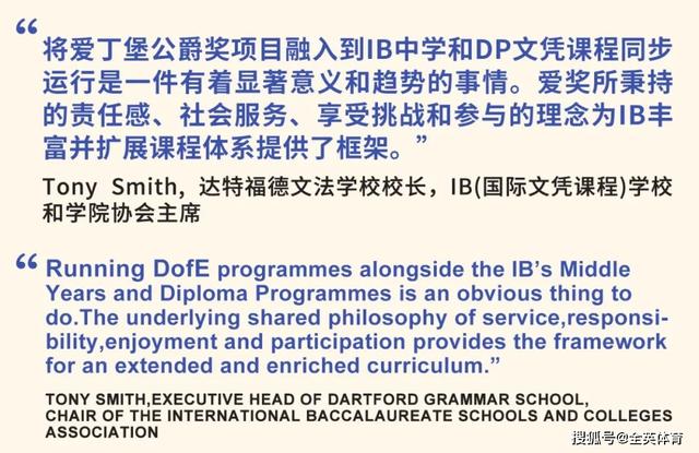 IB CAS & 爱丁堡公爵奖项目对比