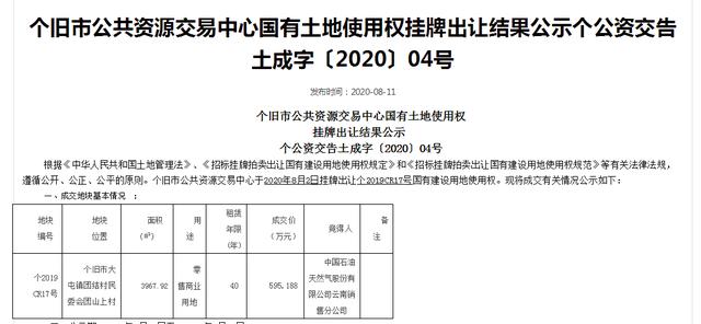 土拍冷热交替！个旧市6亩地收入595万，建筑需满足机场净空要求-看看云南