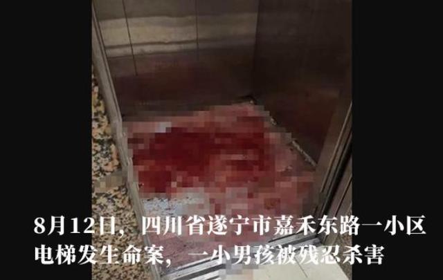 遂宁8岁男孩电梯内被砍死，砍死18岁嫌疑人去年曾砍伤女同学获缓刑