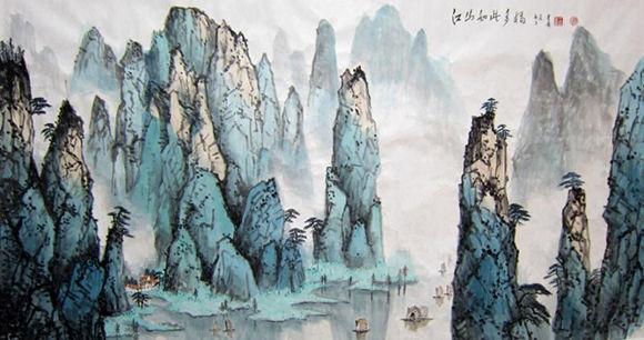 峰峦翠叠 醉墨淋漓 画家王星乐