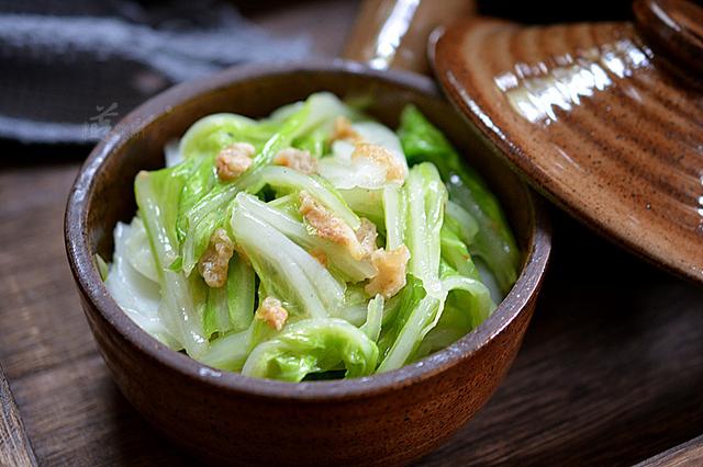 家常菜油渣炒白菜做法-起舞食谱网