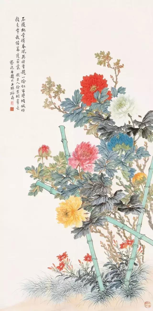 牡丹花作為花鳥畫中重要的素材,不管是工筆畫還是寫意畫都不能