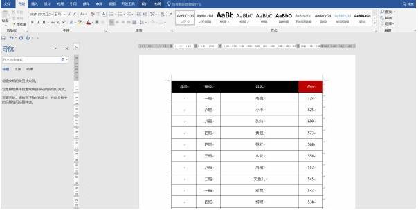 干货!Word的表格处理技巧