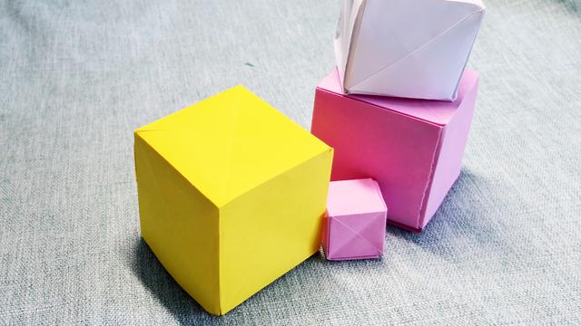 用卡纸怎么制作正方体(正方体的做法步骤图片)