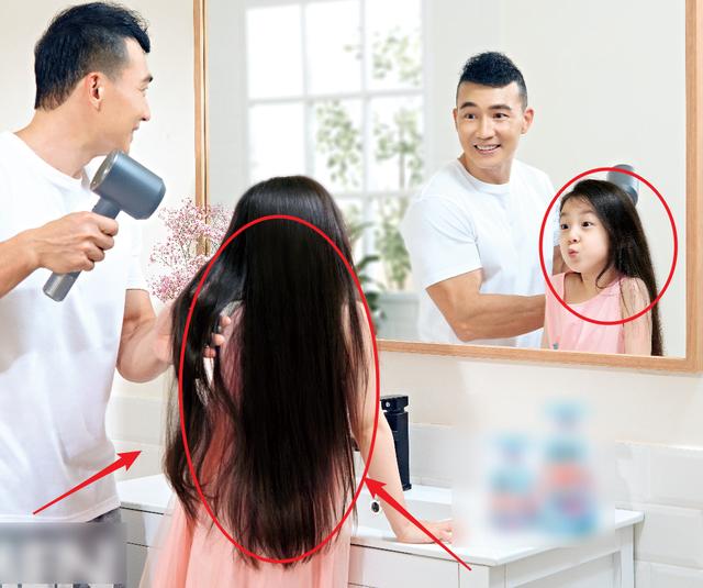 小泡芙"开挂式"成长，长发飘飘变身小仙女，和爸爸合影甜蜜满分