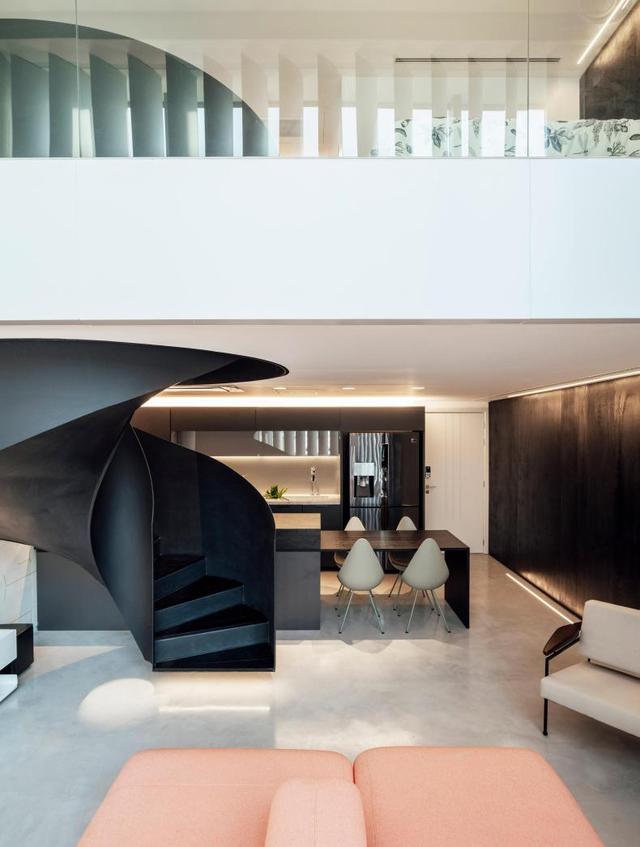 59平loft，螺旋楼梯设计宛如艺术品
