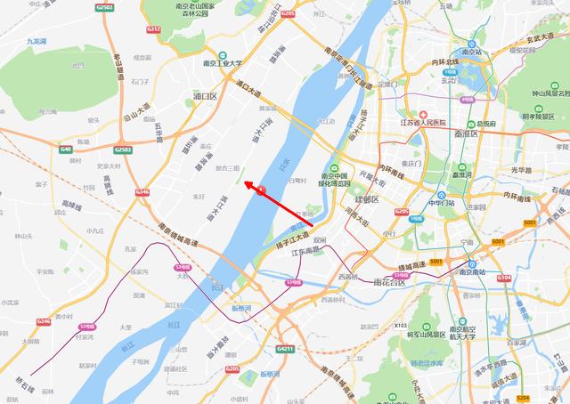 南京长江梅子洲过江通道：全长12公里，全面加密