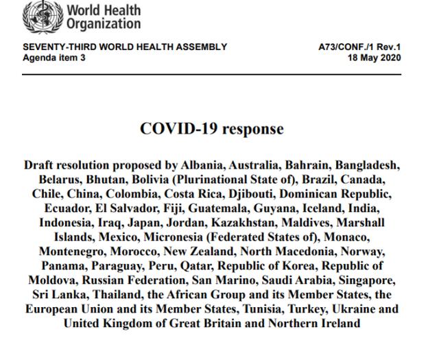 中国在世卫大会“被逼”签署“调查中国”决议草案？真相来了