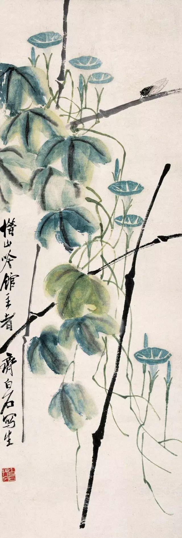 看齐白石笔下的蝉叫的正欢，听蝉鸣提醒我们现在依旧是三伏天